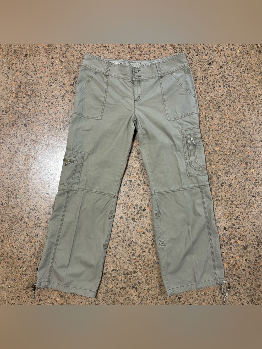 VTG Y2K Aeropostale Cargo Pants (13/14) 2000s, Pockets, Green